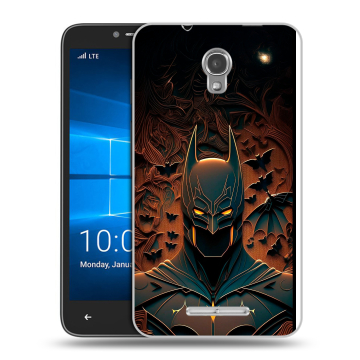 Пластиковый чехол на Alcatel OneTouch Pixi First с принтом Batman Бэтмен