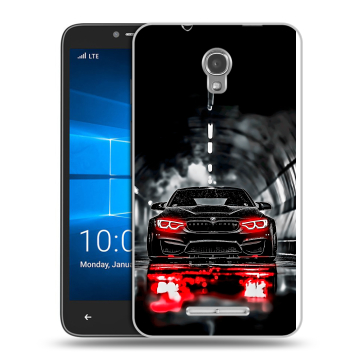 Пластиковый чехол на Alcatel OneTouch Pixi First с принтом BMW БМВ