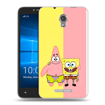 Пластиковый чехол на Alcatel OneTouch Pixi First с принтом Спанч боб Спанчбоб Пластиковый чехол на Alcatel OneTouch Pixi First с принтом Спанч боб Спанчбоб