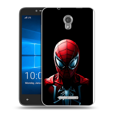 Пластиковый чехол на Alcatel OneTouch Pixi First с принтом Spiderman Человек паук Пластиковый чехол на Alcatel OneTouch Pixi First с принтом Spiderman Человек паук