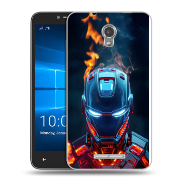 Пластиковый чехол на Alcatel OneTouch Pixi First с принтом IronMan Железный человек Пластиковый чехол на Alcatel OneTouch Pixi First с принтом IronMan Железный человек