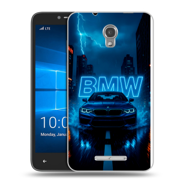 Пластиковый чехол на Alcatel OneTouch Pixi First с принтом BMW БМВ Пластиковый чехол на Alcatel OneTouch Pixi First с принтом BMW БМВ