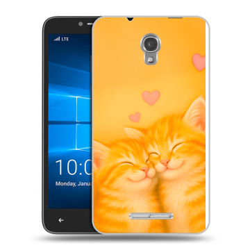 Пластиковый чехол на Alcatel OneTouch Pixi First с принтом Милые котята Пластиковый чехол на Alcatel OneTouch Pixi First с принтом Милые котята