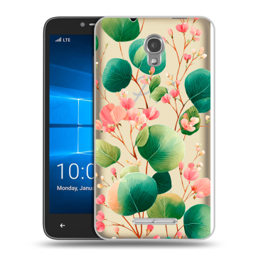 Пластиковый чехол на Alcatel OneTouch Pixi First с принтом женский