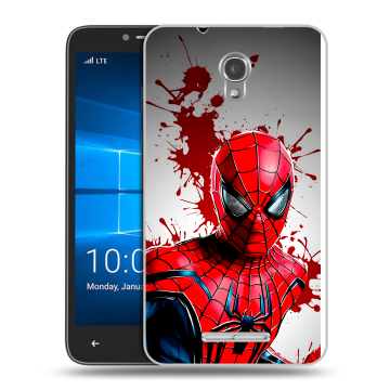 Пластиковый чехол на Alcatel OneTouch Pixi First с принтом Spiderman Человек паук Пластиковый чехол на Alcatel OneTouch Pixi First с принтом Spiderman Человек паук