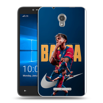Пластиковый чехол на Alcatel OneTouch Pixi First с принтом Барселона Barca Yamal Пластиковый чехол на Alcatel OneTouch Pixi First с принтом Барселона Barca Yamal