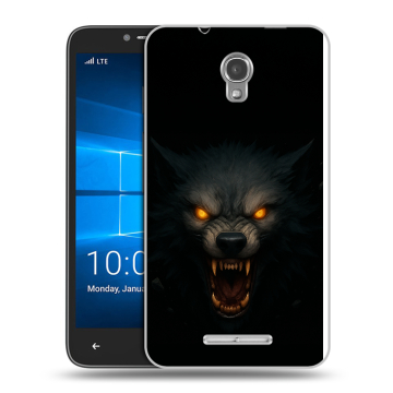 Пластиковый чехол на Alcatel OneTouch Pixi First с принтом Волк