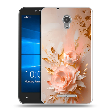 Пластиковый чехол на Alcatel OneTouch Pixi First с принтом женский