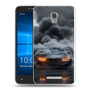 Пластиковый чехол на Alcatel OneTouch Pixi First с принтом BMW БМВ