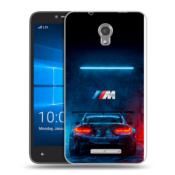 Пластиковый чехол на Alcatel OneTouch Pixi First с принтом BMW БМВ Пластиковый чехол на Alcatel OneTouch Pixi First с принтом BMW БМВ