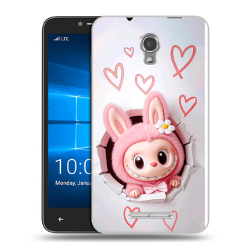 Пластиковый чехол на Alcatel OneTouch Pixi First с принтом Labubu Лабубу Пластиковый чехол на Alcatel OneTouch Pixi First с принтом Labubu Лабубу