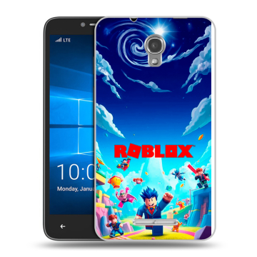 Пластиковый чехол на Alcatel OneTouch Pixi First с принтом Roblox Роблокс Пластиковый чехол на Alcatel OneTouch Pixi First с принтом Roblox Роблокс