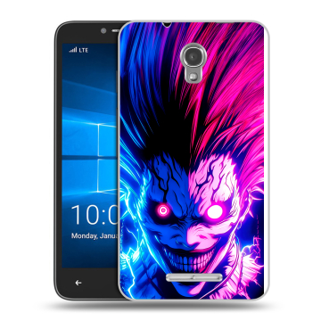 Пластиковый чехол на Alcatel OneTouch Pixi First с принтом Death note Тетрадь смерти