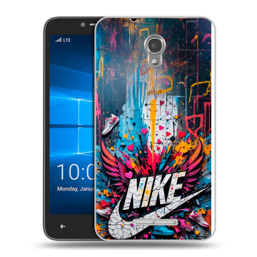 Пластиковый чехол на Alcatel OneTouch Pixi First с принтом Nike Найк Пластиковый чехол на Alcatel OneTouch Pixi First с принтом Nike Найк