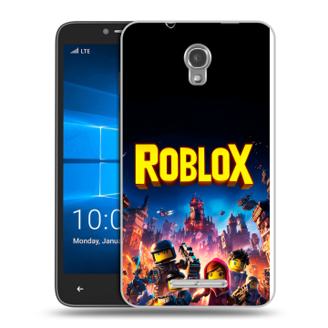 Пластиковый чехол на Alcatel OneTouch Pixi First с принтом Roblox Роблокс Пластиковый чехол на Alcatel OneTouch Pixi First с принтом Roblox Роблокс