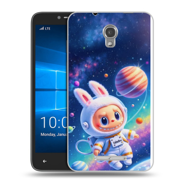 Пластиковый чехол на Alcatel OneTouch Pixi First с принтом Labubu Лабубу Пластиковый чехол на Alcatel OneTouch Pixi First с принтом Labubu Лабубу