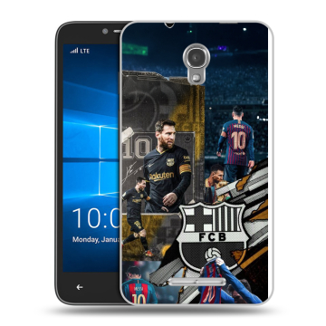 Пластиковый чехол на Alcatel OneTouch Pixi First с принтом Messi Barcelona Пластиковый чехол на Alcatel OneTouch Pixi First с принтом Messi Barcelona