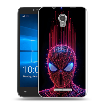 Пластиковый чехол на Alcatel OneTouch Pixi First с принтом Spiderman Человек паук Пластиковый чехол на Alcatel OneTouch Pixi First с принтом Spiderman Человек паук