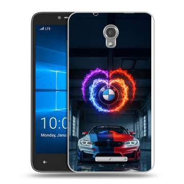Пластиковый чехол на Alcatel OneTouch Pixi First с принтом BMW БМВ Пластиковый чехол на Alcatel OneTouch Pixi First с принтом BMW БМВ