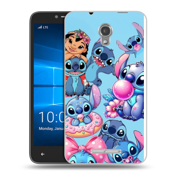 Пластиковый чехол на Alcatel OneTouch Pixi First с принтом Лило и Стич Пластиковый чехол на Alcatel OneTouch Pixi First с принтом Лило и Стич