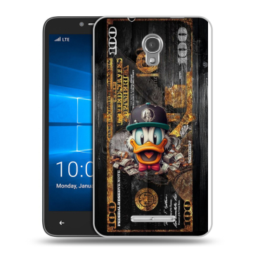 Пластиковый чехол на Alcatel OneTouch Pixi First с принтом Дональд Дак Доллар Пластиковый чехол на Alcatel OneTouch Pixi First с принтом Дональд Дак Доллар