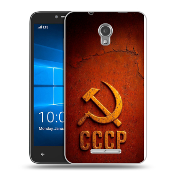 Пластиковый чехол на Alcatel OneTouch Pixi First с принтом Флаг Герб СССР Пластиковый чехол на Alcatel OneTouch Pixi First с принтом Флаг Герб СССР