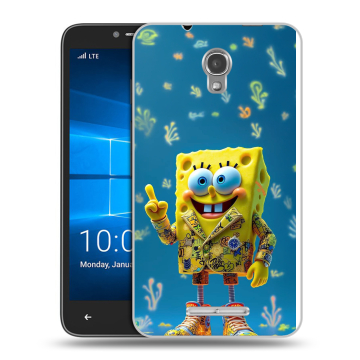 Пластиковый чехол на Alcatel OneTouch Pixi First с принтом Спанч боб Спанчбоб Пластиковый чехол на Alcatel OneTouch Pixi First с принтом Спанч боб Спанчбоб