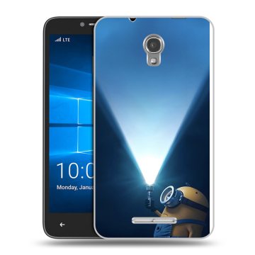 Пластиковый чехол на Alcatel OneTouch Pixi First с принтом Миньоны Пластиковый чехол на Alcatel OneTouch Pixi First с принтом Миньоны