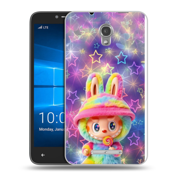 Пластиковый чехол на Alcatel OneTouch Pixi First с принтом Labubu Лабубу Пластиковый чехол на Alcatel OneTouch Pixi First с принтом Labubu Лабубу