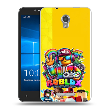 Пластиковый чехол на Alcatel OneTouch Pixi First с принтом Roblox Роблокс Пластиковый чехол на Alcatel OneTouch Pixi First с принтом Roblox Роблокс