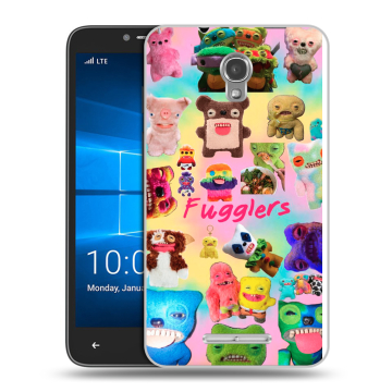 Пластиковый чехол на Alcatel OneTouch Pixi First с принтом Флагер Fuggler