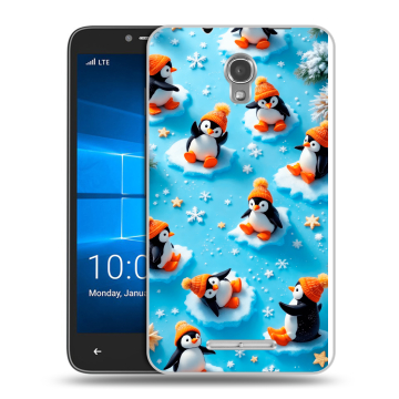 Пластиковый чехол на Alcatel OneTouch Pixi First с принтом Новый год