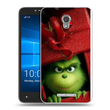 Пластиковый чехол на Alcatel OneTouch Pixi First с принтом Новый год