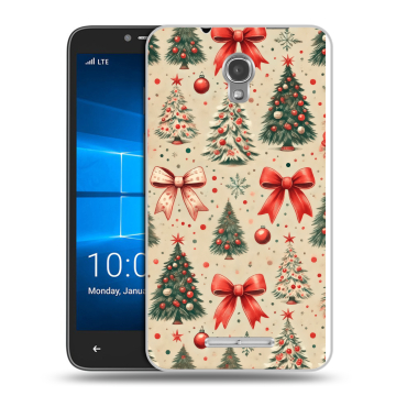 Пластиковый чехол на Alcatel OneTouch Pixi First с принтом Новый год
