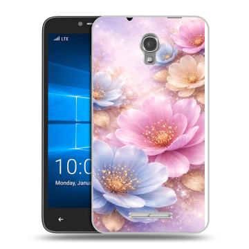 Пластиковый чехол на Alcatel OneTouch Pixi First с принтом женский Пластиковый чехол на Alcatel OneTouch Pixi First с принтом женский