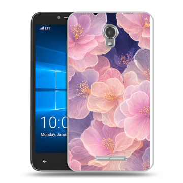 Пластиковый чехол на Alcatel OneTouch Pixi First с принтом женский