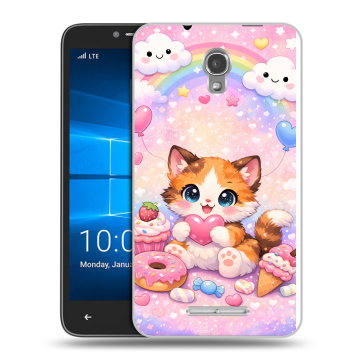 Пластиковый чехол на Alcatel OneTouch Pixi First с принтом для девочек Пластиковый чехол на Alcatel OneTouch Pixi First с принтом для девочек