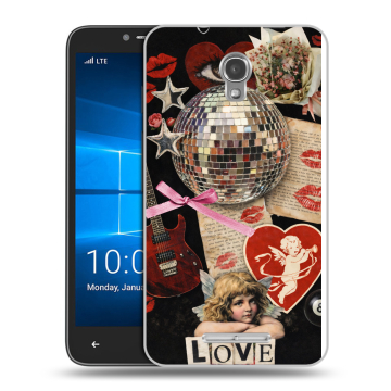 Пластиковый чехол на Alcatel OneTouch Pixi First с принтом для девочек