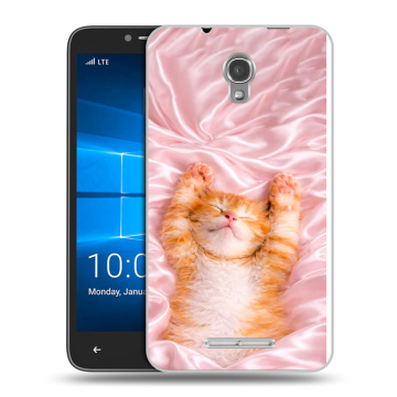Пластиковый чехол на Alcatel OneTouch Pixi First с принтом женский Пластиковый чехол на Alcatel OneTouch Pixi First с принтом женский