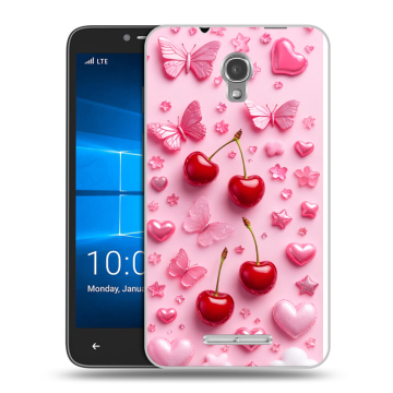 Пластиковый чехол на Alcatel OneTouch Pixi First с принтом для девочек Пластиковый чехол на Alcatel OneTouch Pixi First с принтом для девочек
