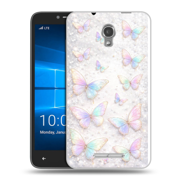 Пластиковый чехол на Alcatel OneTouch Pixi First с принтом женский Пластиковый чехол на Alcatel OneTouch Pixi First с принтом женский