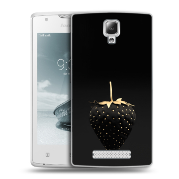 Пластиковый чехол на Lenovo A1000 с принтом Черная клубника Пластиковый чехол на Lenovo A1000 с принтом Черная клубника