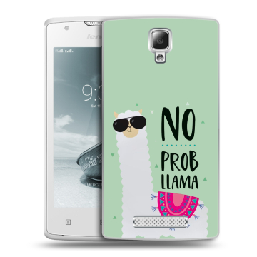 Пластиковый чехол на Lenovo A1000 с принтом Лама Пластиковый чехол на Lenovo A1000 с принтом Лама
