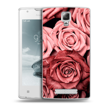 Пластиковый чехол на Lenovo A1000 с принтом Цветы розы Пластиковый чехол на Lenovo A1000 с принтом Цветы розы