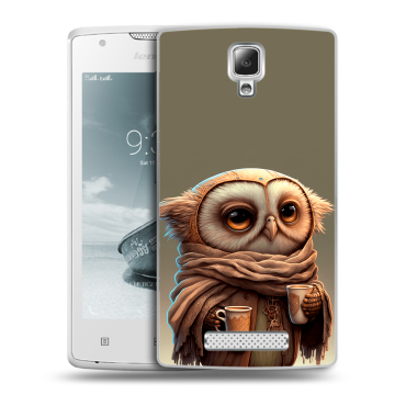 Пластиковый чехол на Lenovo A1000 с принтом Сова Пластиковый чехол на Lenovo A1000 с принтом Сова