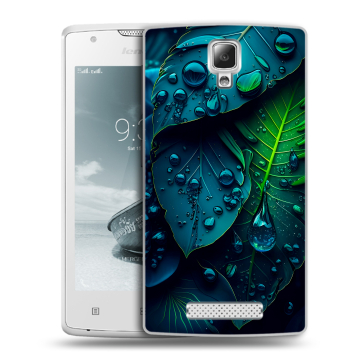 Пластиковый чехол на Lenovo A1000 с принтом Листья Пластиковый чехол на Lenovo A1000 с принтом Листья