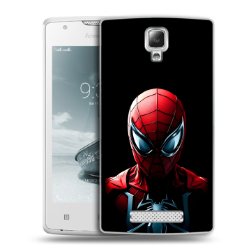 Пластиковый чехол на Lenovo A1000 с принтом Spiderman Человек паук Пластиковый чехол на Lenovo A1000 с принтом Spiderman Человек паук
