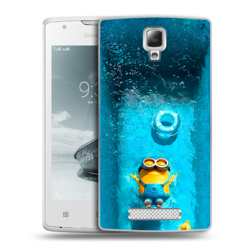 Пластиковый чехол на Lenovo A1000 с принтом Миньоны Пластиковый чехол на Lenovo A1000 с принтом Миньоны