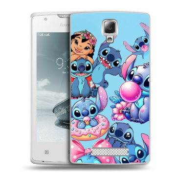 Пластиковый чехол на Lenovo A1000 с принтом Лило и Стич Пластиковый чехол на Lenovo A1000 с принтом Лило и Стич