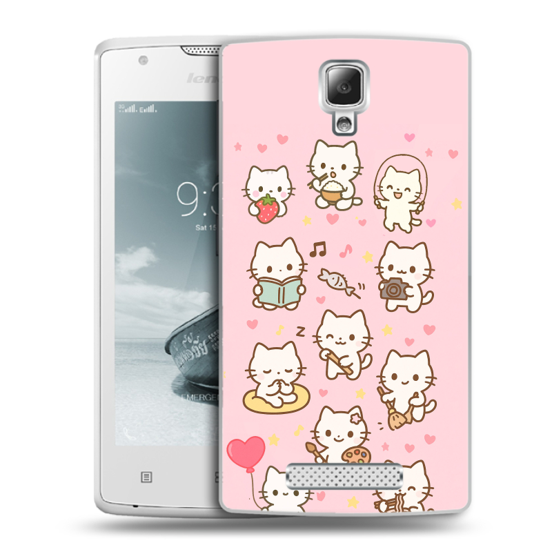 Пластиковый чехол на Lenovo A1000 с принтом Hello Kitty Хелоу Кити Пластиковый чехол на Lenovo A1000 с принтом Hello Kitty Хелоу Кити